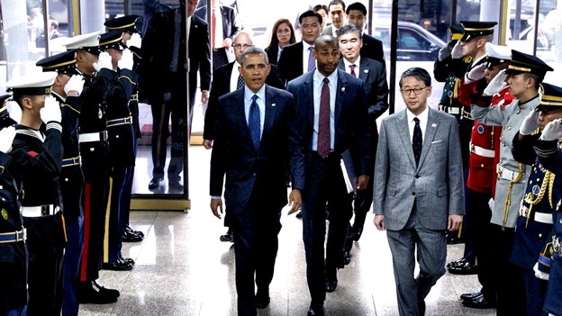 Director Jason Green and President Obama